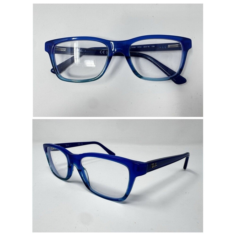 Ray-Ban RB1536 3731 Junior Blue Gradient Eyeglass Frames 48-16-130 Authentic (D)